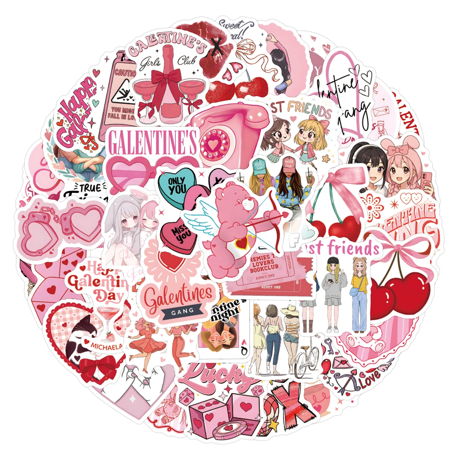 60PCS Galentines Stickers Graffiti Stickers DIY Diary Phone Case Handmade Scrapbook Aesthetic Stickers
60PCS Galentines Stickers Graffiti Stickers DIY Diary Phone Case Handmade Scrapbook Aesthetic Stickers
