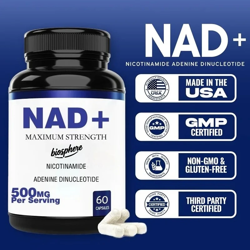 Доплата NAD (500 мг на порцию, 95% чистая NAD+) Поддержка никотинамида и нудосида NAD, 60 капсул
Доплата NAD (500 мг на порцию, 95% чистая NAD+) Поддержка никотинамида и нудосида NAD, 60 капсул