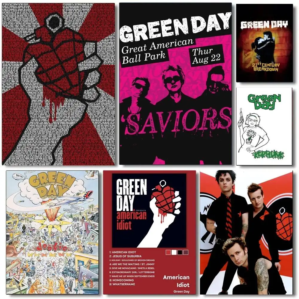G-Green Day Rock Band Poster Prints Poster Wall Painting Bedroom Living Room Wall Bar Restaurant Sticker
G-Green Day Rock Band Poster Prints Poster Wall Painting Bedroom Living Room Wall Bar Restaurant Sticker