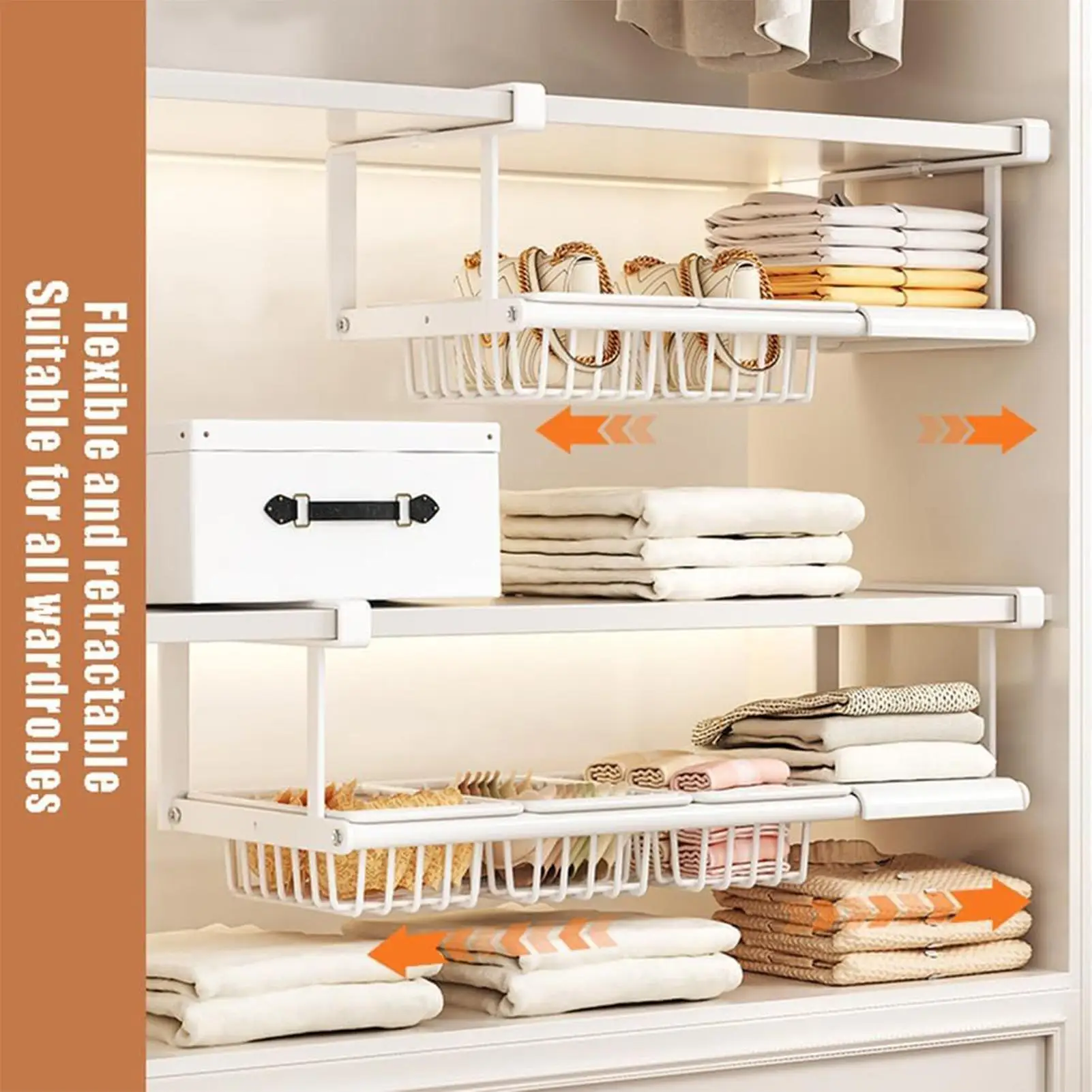 Under Shelf Basket Laundry Room Organizer Retractable Under Desk Basket for Studio Dorm Pantry Laundry Bathroom RV Closet
Under Shelf Basket Laundry Room Organizer Retractable Under Desk Basket for Studio Dorm Pantry Laundry Bathroom RV Closet