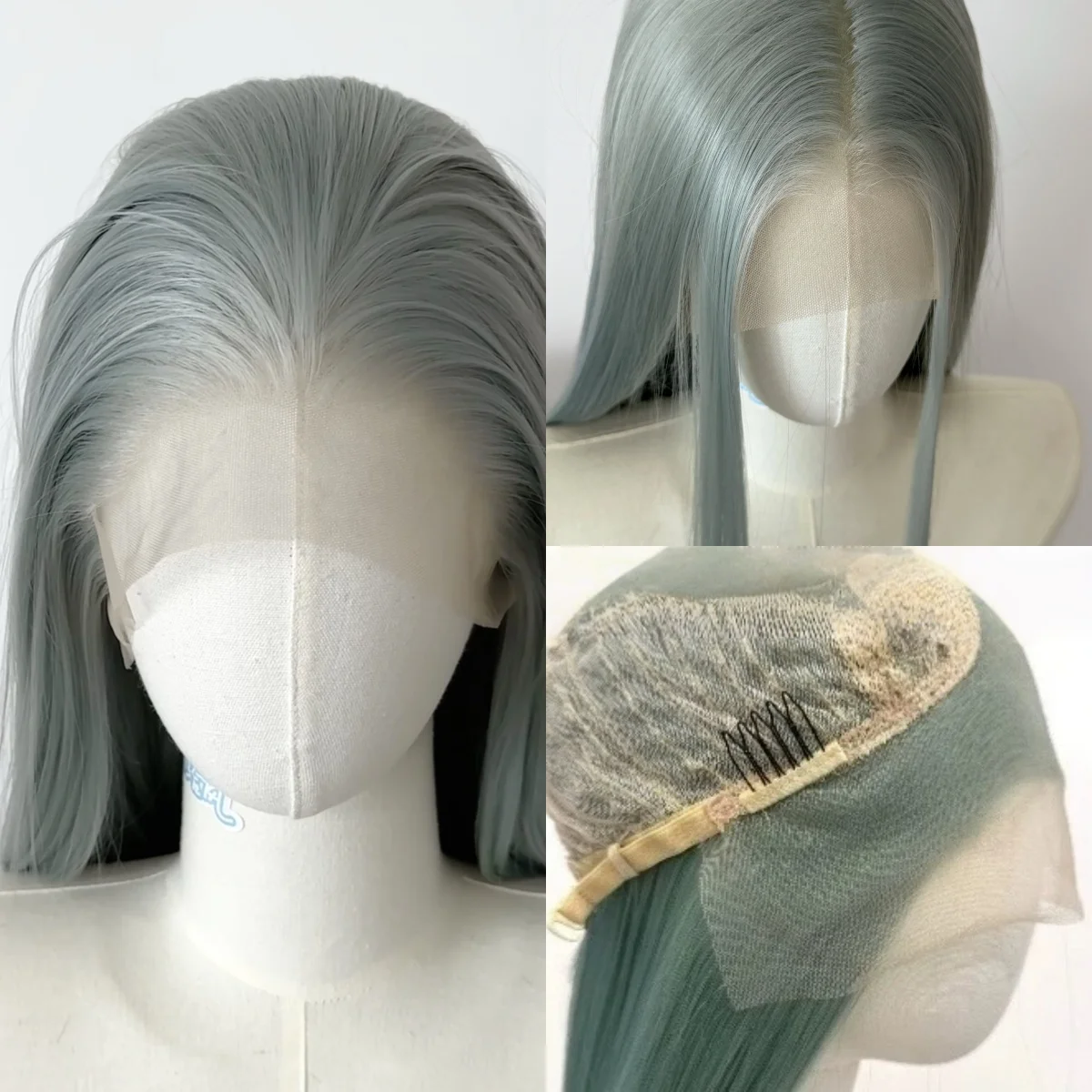 Ash Green Wig Long Straight 26 Inch 13*4 High Temperature Fibers Synthetic Lace Wig Special Color Natural for Cosplay Pelucas
Ash Green Wig Long Straight 26 Inch 13*4 High Temperature Fibers Synthetic Lace Wig Special Color Natural for Cosplay Pelucas