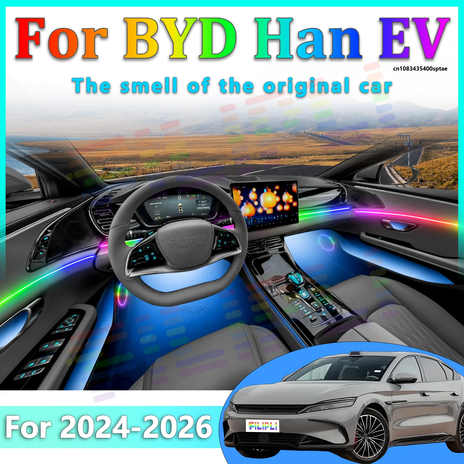 For BYD Han EV 2024-2026 Elite Grade Car Interior Ambient Light Full Color Concealed Layout Luxury In Car Visual Enhancement kit
For BYD Han EV 2024-2026 Elite Grade Car Interior Ambient Light Full Color Concealed Layout Luxury In Car Visual Enhancement kit