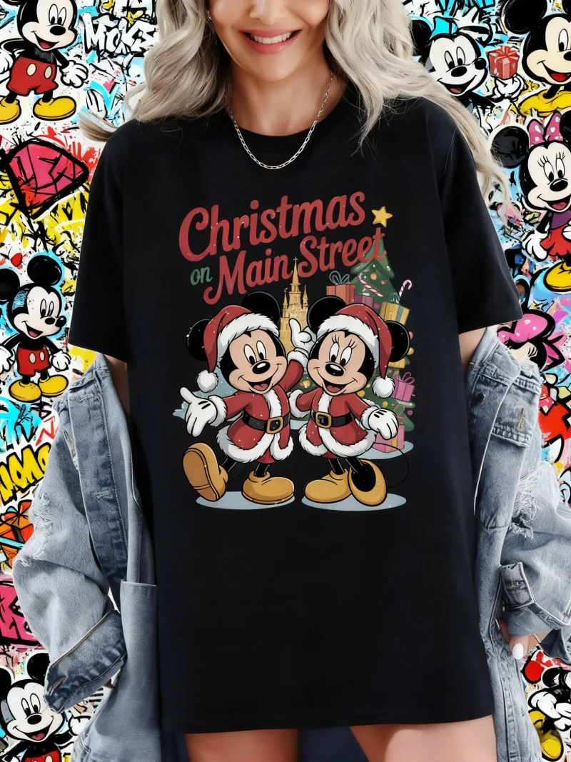 2025 Summer Disney Mickey Minnie Mouse Christmas Vintage Women's Men 100% Pure Cotton T-shirt Oversized Couple Streetwear Tops
2025 Summer Disney Mickey Minnie Mouse Christmas Vintage Women's Men 100% Pure Cotton T-shirt Oversized Couple Streetwear Tops