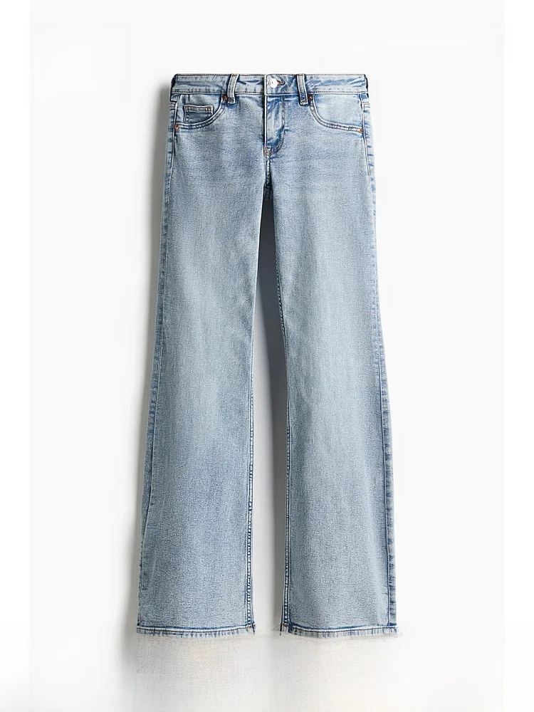 Low Waist Bell Bottom Jeans Women's Summer New Arrival H&M Cotton Polyester Blend Stretch Denim Pants Standard Fit Youth Ladies
Low Waist Bell Bottom Jeans Women's Summer New Arrival H&M Cotton Polyester Blend Stretch Denim Pants Standard Fit Youth Ladies