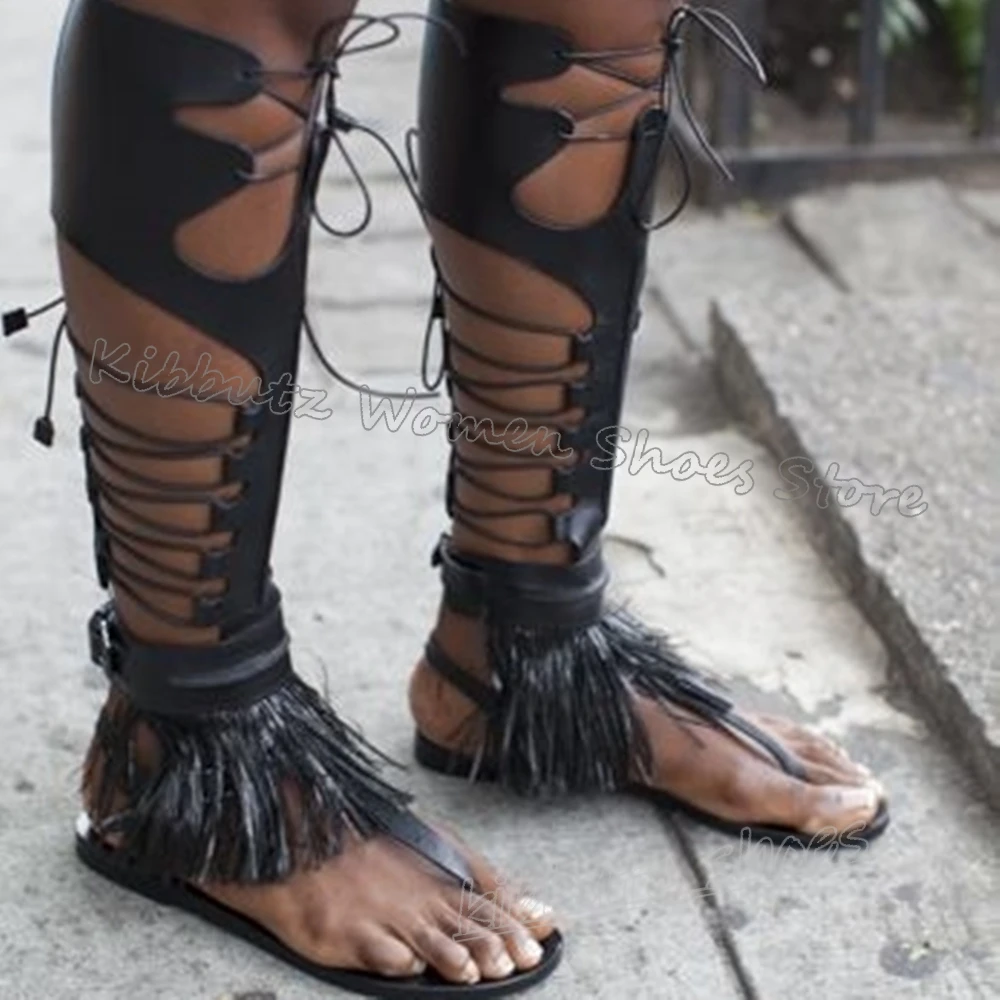 Римские сапоги до колена, римские сапоги с кисточками на шнуровке и перекрестным ремешком, однотонная новинка, пикантная элегантная лаконичная обувь на плоской подошве с застежкой-носком
Римские сапоги до колена, римские сапоги с кисточками на шнуровке и перекрестным ремешком, однотонная новинка, пикантная элегантная лаконичная обувь на плоской подошве с застежкой-носком