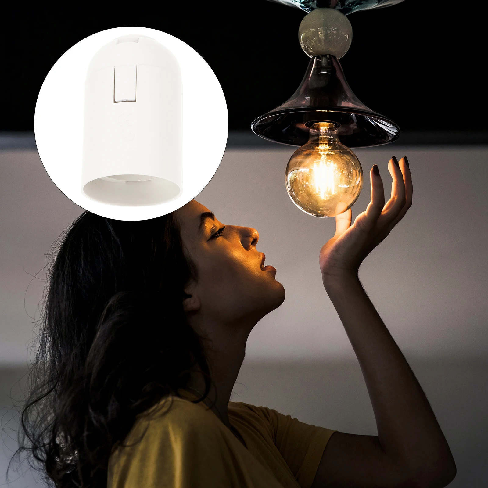 20pcs LED Light Base Light Holder E27 Lamp Base Socket Simple Design Practical Use Indoor Lighting Accessories
20pcs LED Light Base Light Holder E27 Lamp Base Socket Simple Design Practical Use Indoor Lighting Accessories