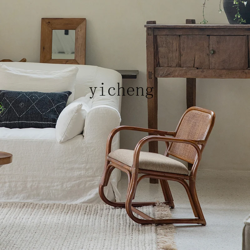 LSL Rattan Woven Sofa Chair for Home Use, Balcony Lazy Backrest Recliner, Creative Design for Homestays and Hotels
LSL Rattan Woven Sofa Chair for Home Use, Balcony Lazy Backrest Recliner, Creative Design for Homestays and Hotels