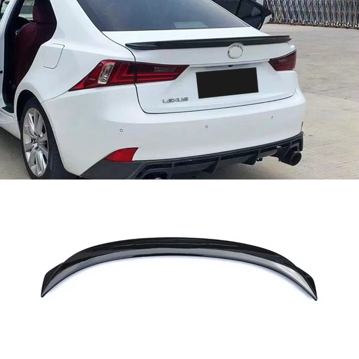 For Lexus Rear Trunk Spoiler Wing Rear Roof Spoiler Roof Wing for Lexus IS 2013-2019 Car Accessories 
For Lexus Rear Trunk Spoiler Wing Rear Roof Spoiler Roof Wing for Lexus IS 2013-2019 Car Accessories