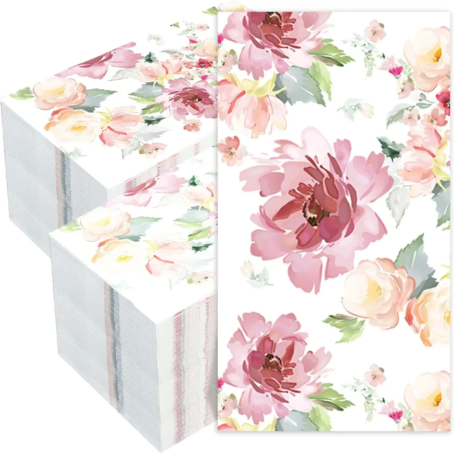 50 PCS Watercolor Floral Paper Napkins, 3-Ply Disposable for Wedding Baby Shower Party, 4.3x7.9 Inch
50 PCS Watercolor Floral Paper Napkins, 3-Ply Disposable for Wedding Baby Shower Party, 4.3x7.9 Inch