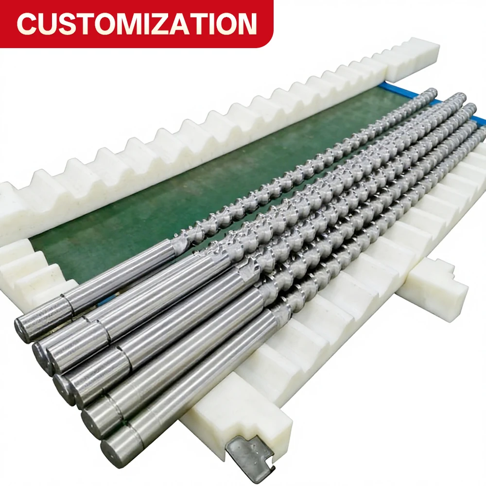 Custom-built injection molding and extrusion machines with ultra-high-wear-resistant PVD-coated screws for processing PA, LCP
Custom-built injection molding and extrusion machines with ultra-high-wear-resistant PVD-coated screws for processing PA, LCP