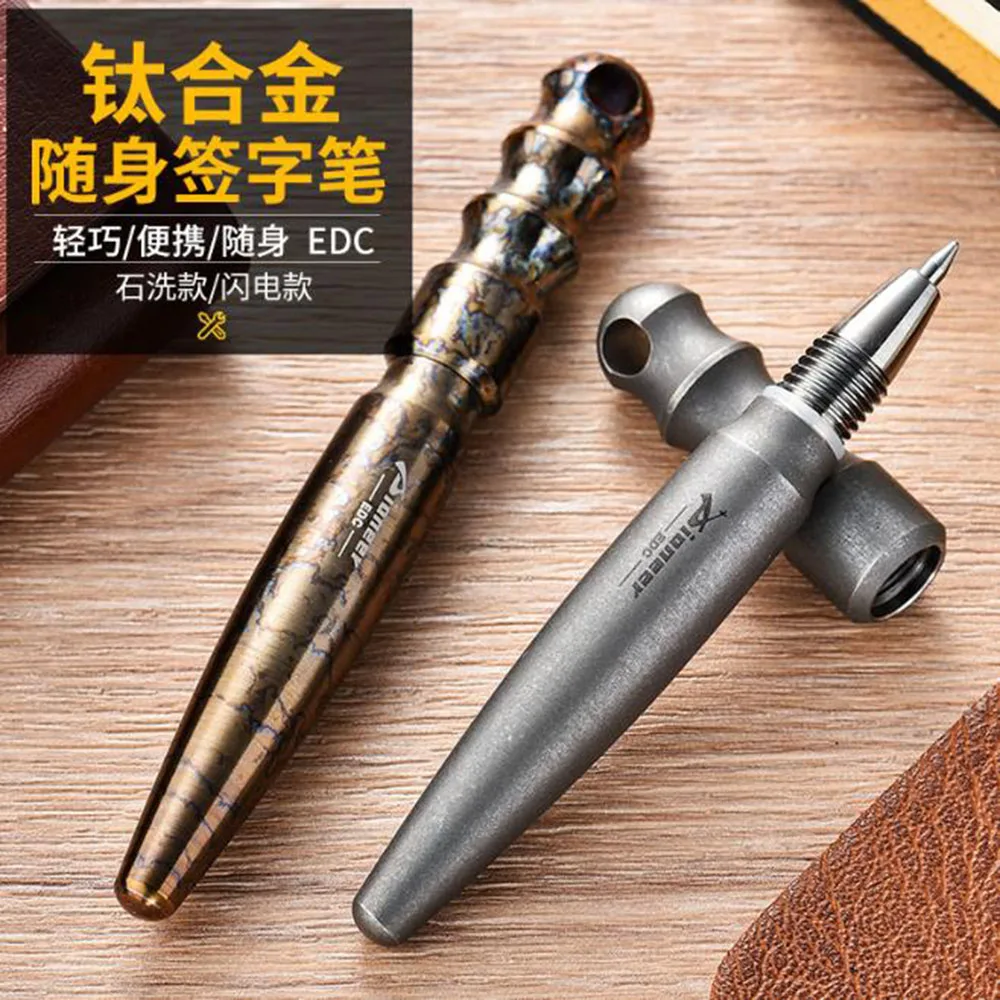 MINI Titanium Alloy Solid Portable Signature Pen Dia 2.2cm Ring Set Tactical Pen Attack Head Self Defense Writing Tool Outdoor
MINI Titanium Alloy Solid Portable Signature Pen Dia 2.2cm Ring Set Tactical Pen Attack Head Self Defense Writing Tool Outdoor