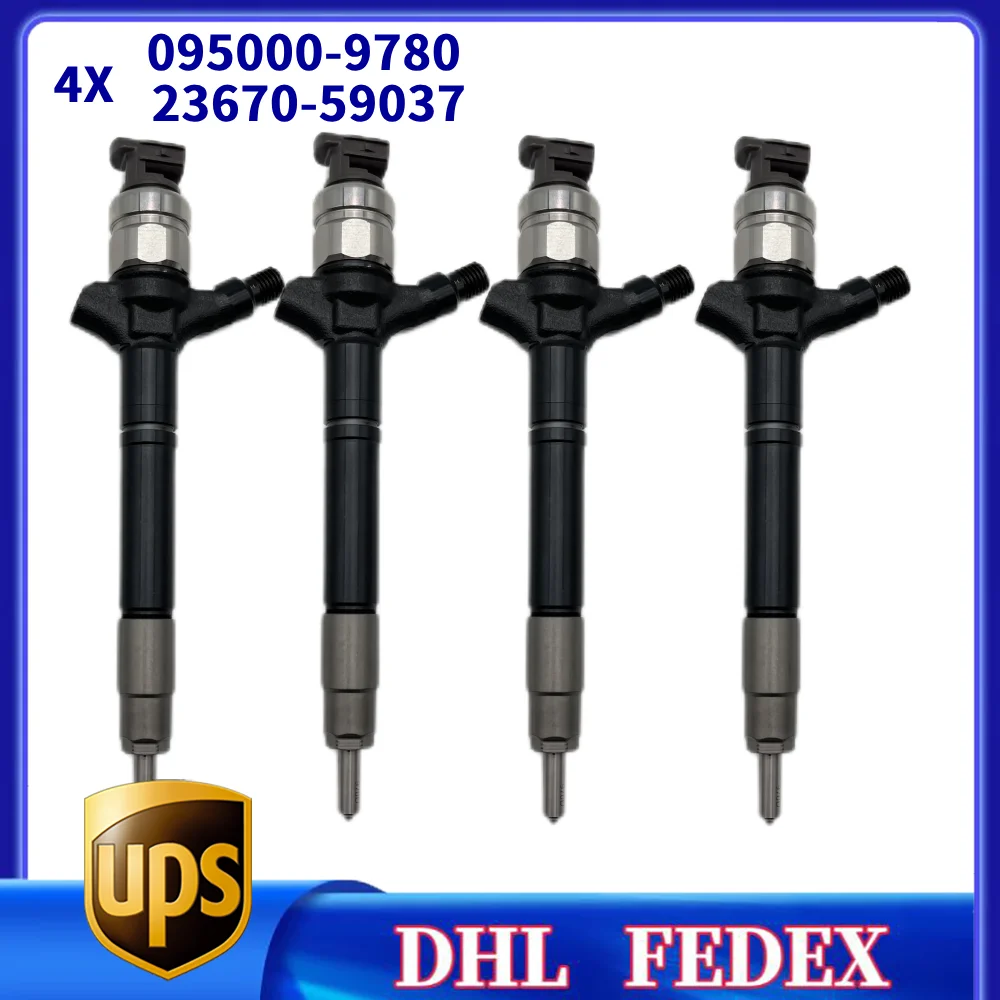 4PCS High Quality Common Rail Fuel Injector 095000-9780 23670-59037 for Toyota Land Cruiser200 V8 1VD-FTV Fuel Injector
4PCS High Quality Common Rail Fuel Injector 095000-9780 23670-59037 for Toyota Land Cruiser200 V8 1VD-FTV Fuel Injector