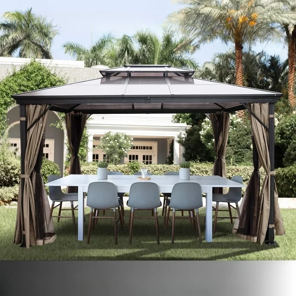 #For Polycarbonate Hardtop Roof Gazebo 10' x 10' with Netting - Metal Gazebo Aluminum Permanent Double Tier Roof- Gazebos for Pa
#For Polycarbonate Hardtop Roof Gazebo 10' x 10' with Netting - Metal Gazebo Aluminum Permanent Double Tier Roof- Gazebos for Pa