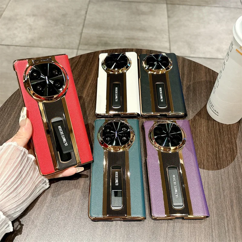 Case For Huawei Mate X6 X5 X3 5G Luxury Electroplated Golden Matte Plain Leather Bracket With Tempered Film Shockproof Cover
Case For Huawei Mate X6 X5 X3 5G Luxury Electroplated Golden Matte Plain Leather Bracket With Tempered Film Shockproof Cover