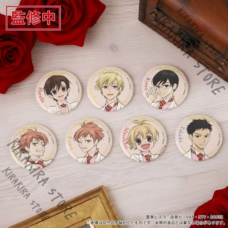 Ouran High School Host Club Fujioka Haruhi Suou Tamaki Ootori Kyouya genuine Tinplate Badge Cosplay Emblem Brooch Breastpin
Ouran High School Host Club Fujioka Haruhi Suou Tamaki Ootori Kyouya genuine Tinplate Badge Cosplay Emblem Brooch Breastpin