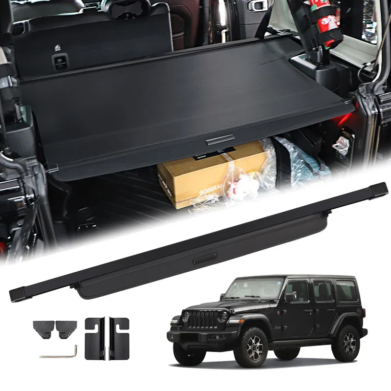 Выдвижная крышка багажника для Jeep Wrangler JL 4 2018-2023, стойка для посылок, антиподглядывающий щиток, автомобильные аксессуары для конфиденциальности
Выдвижная крышка багажника для Jeep Wrangler JL 4 2018-2023, стойка для посылок, антиподглядывающий щиток, автомобильные аксессуары для конфиденциальности