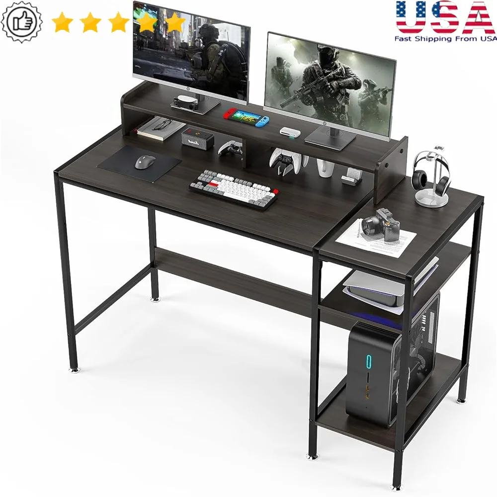 Игровой стол с подставкой для монитора Компьютерный стол для домашнего офиса Регулируемое хранилище Двойные мониторы Прочный MDF Железный каркас Современный дизайн
Игровой стол с подставкой для монитора Компьютерный стол для домашнего офиса Регулируемое хранилище Двойные мониторы Прочный MDF Железный каркас Современный дизайн