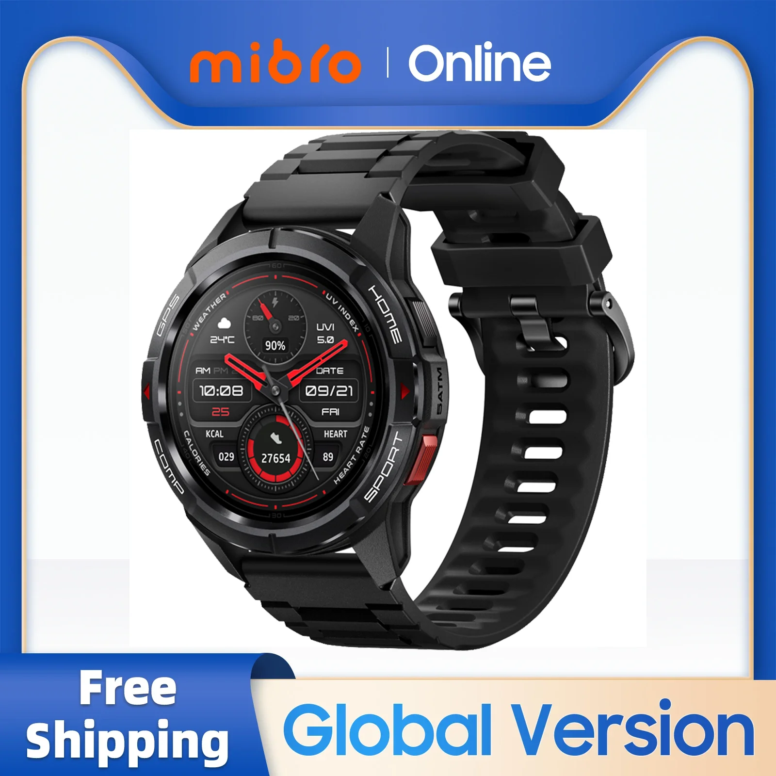 Global Version Mibro GS Active Smartwatch GPS Positioning 400mAh Battery Waterproof Sport Men Women Smart Watch For Android iOS
Global Version Mibro GS Active Smartwatch GPS Positioning 400mAh Battery Waterproof Sport Men Women Smart Watch For Android iOS