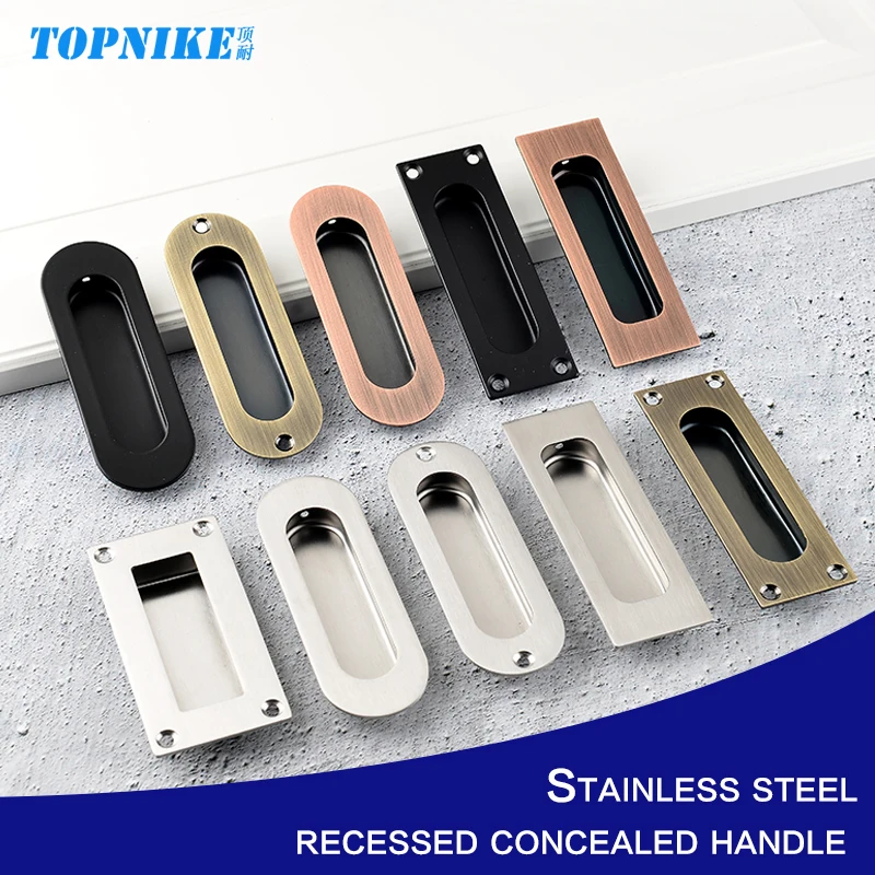 304 Stainless Steel Handle Sliding Door Knob embedded Concealed Door Pull Cabinet Drawer Hidden Buckle For Furniture
304 Stainless Steel Handle Sliding Door Knob embedded Concealed Door Pull Cabinet Drawer Hidden Buckle For Furniture