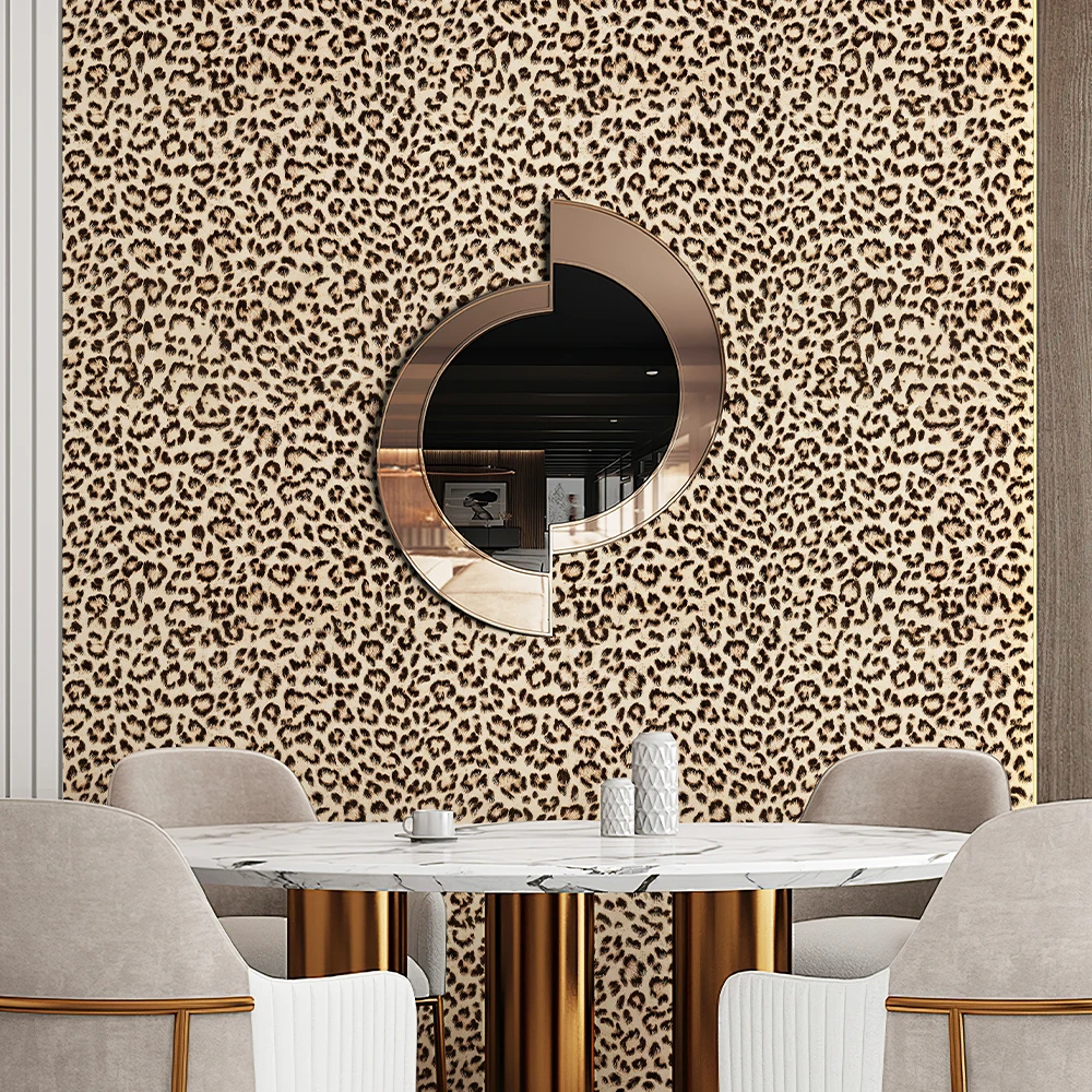 Classic Leopard Vinyl Wallpaper Peel And Stick Brown PVC Wall Decal Retro Waterproof Living Room Cabinet Sticker
Classic Leopard Vinyl Wallpaper Peel And Stick Brown PVC Wall Decal Retro Waterproof Living Room Cabinet Sticker