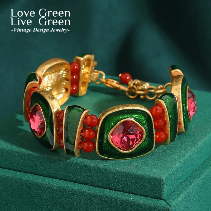Винтажный модный розовый браслет с кристаллами, толстый браслет с зеленой эмалью, кубики сахара, аксессуары, женские украшения, роскошный ретро наряд
Винтажный модный розовый браслет с кристаллами, толстый браслет с зеленой эмалью, кубики сахара, аксессуары, женские украшения, роскошный ретро наряд