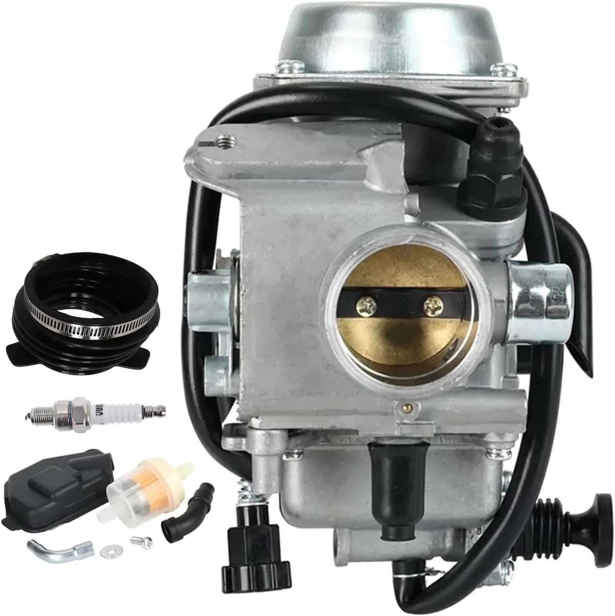 Carburetor with Boot Joint for Honda ATC250SX Fourtrax 250 TRX250 1985-1987 ATV Replaces 16100-HA6-033, 16100-HC4-013, 16100-HC4
Carburetor with Boot Joint for Honda ATC250SX Fourtrax 250 TRX250 1985-1987 ATV Replaces 16100-HA6-033, 16100-HC4-013, 16100-HC4