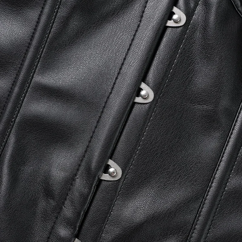 Сексуальное бюстье в стиле стимпанк, корсет с лямкой на шее, топ для женщин, готическое корректирующее белье из искусственной кожи на талии
Сексуальное бюстье в стиле стимпанк, корсет с лямкой на шее, топ для женщин, готическое корректирующее белье из искусственной кожи на талии