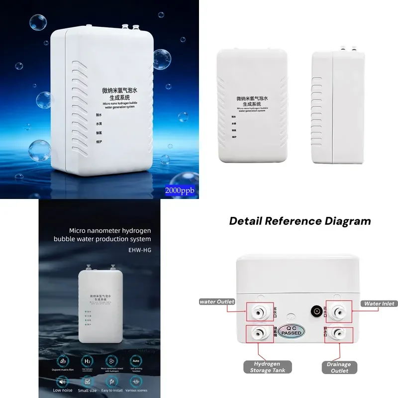 Portable Water Generator for Smart SPE PEM Ionized Bottle 400ml -Rich Water Generator for Health
Portable Water Generator for Smart SPE PEM Ionized Bottle 400ml -Rich Water Generator for Health