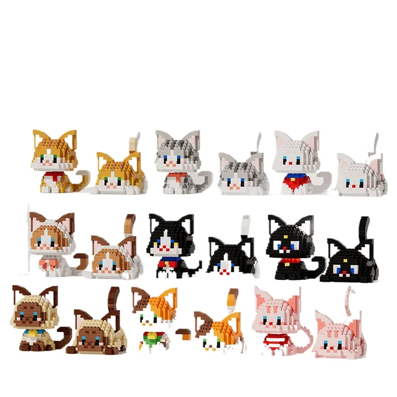 Assembly Cat Mini Blocks Toy DIY Animal Diamond Bricks Fun Gifts Girls Christmas Present Pet Shop 2 Different Style in 1
Assembly Cat Mini Blocks Toy DIY Animal Diamond Bricks Fun Gifts Girls Christmas Present Pet Shop 2 Different Style in 1