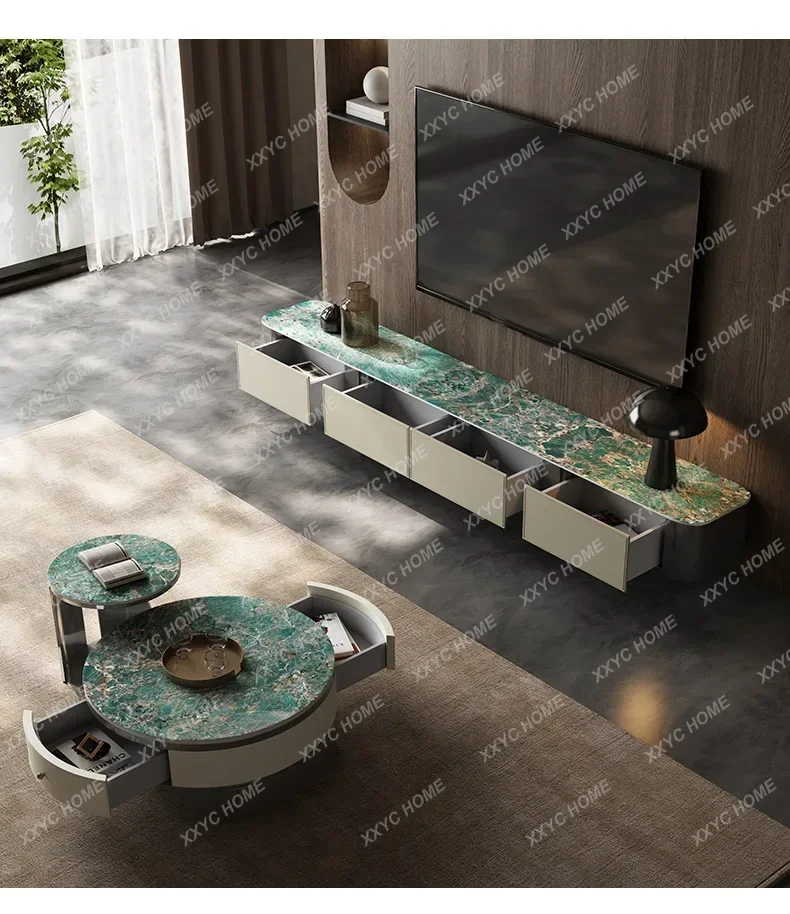 Large and small apartment simple household floor TV cabinet coffee table combination FT
Large and small apartment simple household floor TV cabinet coffee table combination FT