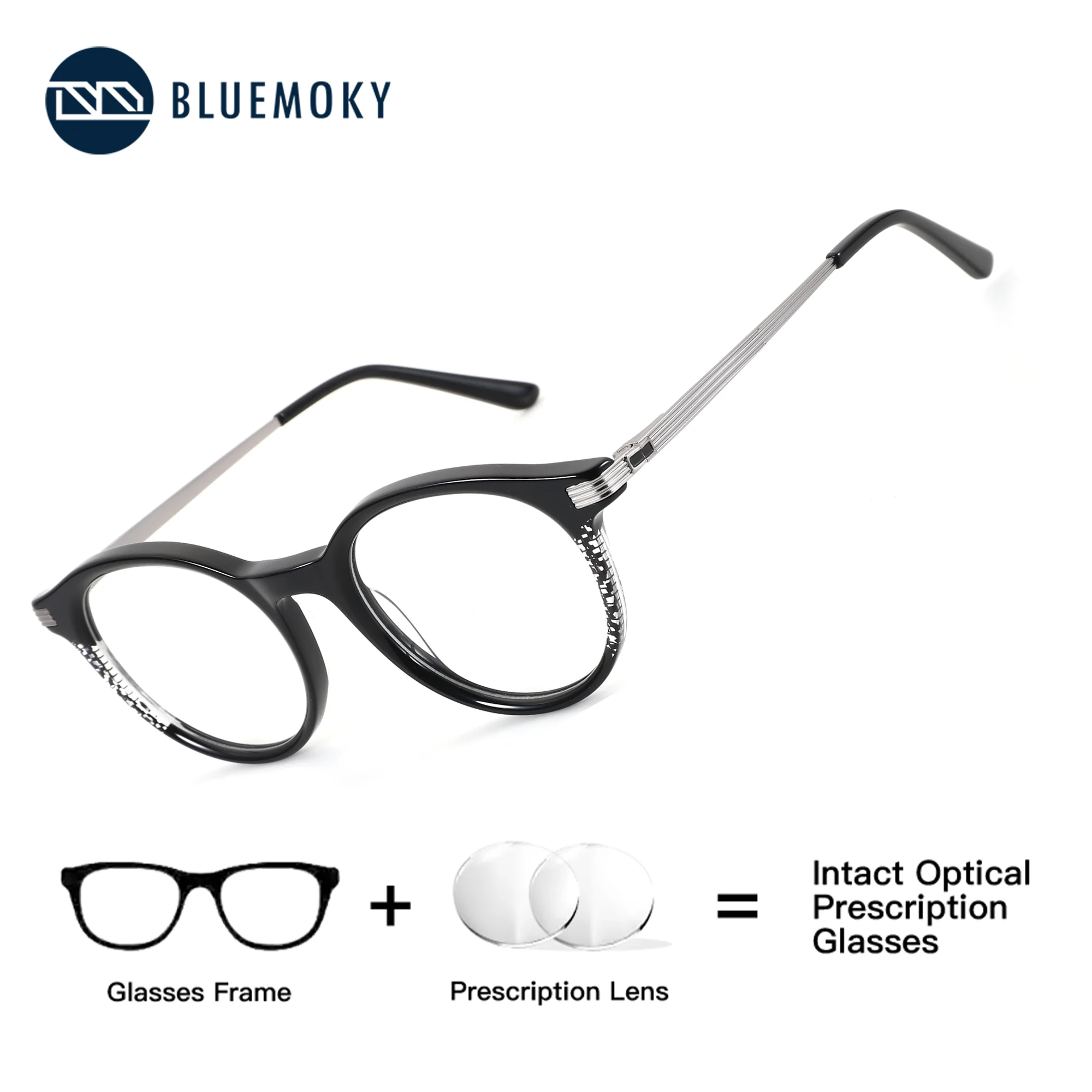 BLUEMOKY (L Size) Round Acetate Prescription Corrective Women's Glasses Anti Blue Light Myopia/Photochromic Eyewear
BLUEMOKY (L Size) Round Acetate Prescription Corrective Women's Glasses Anti Blue Light Myopia/Photochromic Eyewear