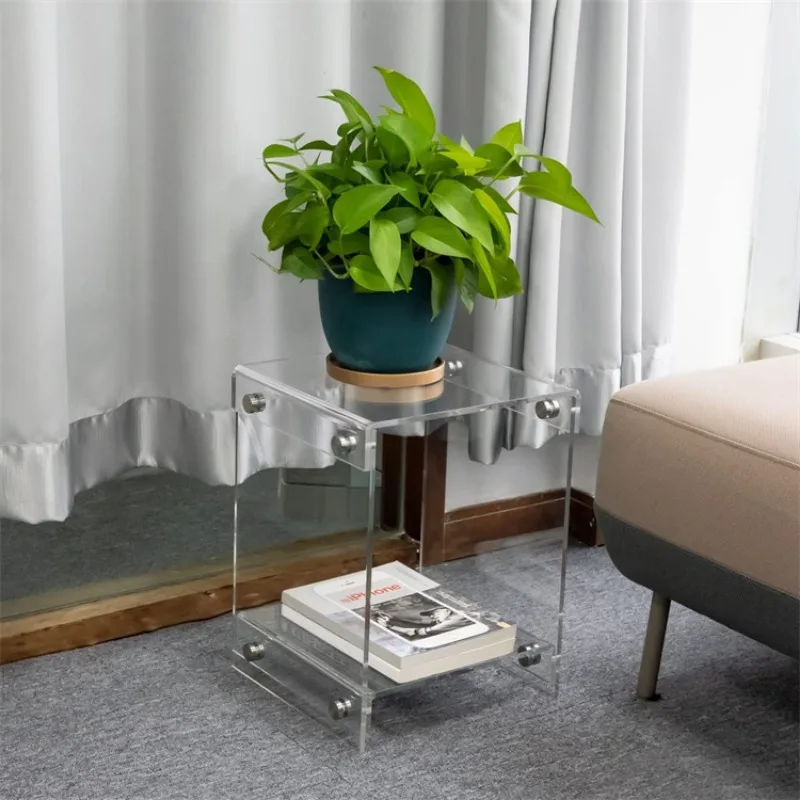 Acrylic frame side table/living room bedroom home decoration table simple assembly bedside table
Acrylic frame side table/living room bedroom home decoration table simple assembly bedside table