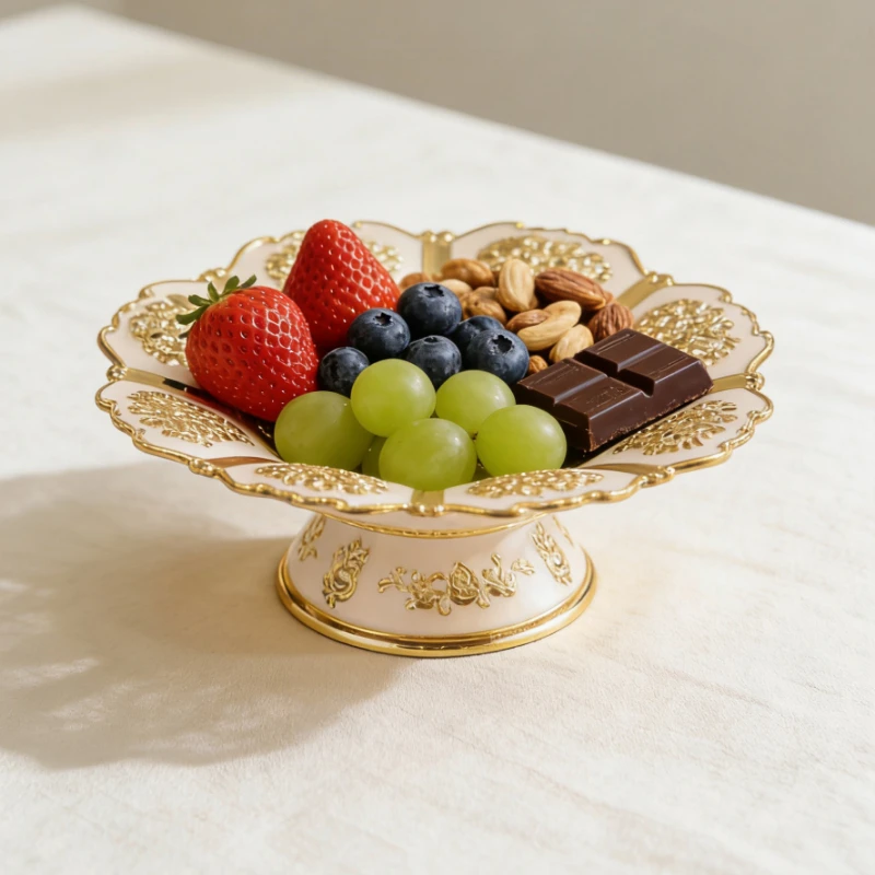 Vintage Fruit Tray Plate, Decorative Centerpiece Bowl, Fruit and Snack Holder for Wedding/Birthday, Countertop, Home Decoration
Vintage Fruit Tray Plate, Decorative Centerpiece Bowl, Fruit and Snack Holder for Wedding/Birthday, Countertop, Home Decoration