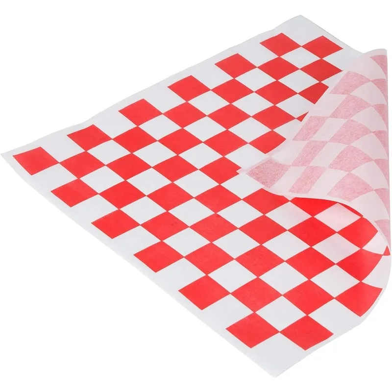 Wrap Paper | Food Basket Liners Wax Sheets 12” x 12” - 1000 Pack | Classic Checkered Grease-Resistant Del
Wrap Paper | Food Basket Liners Wax Sheets 12” x 12” - 1000 Pack | Classic Checkered Grease-Resistant Del
