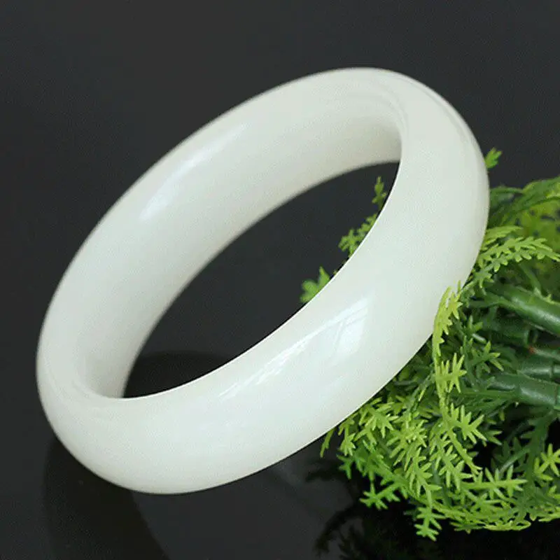 New Natural White Jade Flat Bar Bracelet, Classic Jewelry
New Natural White Jade Flat Bar Bracelet, Classic Jewelry