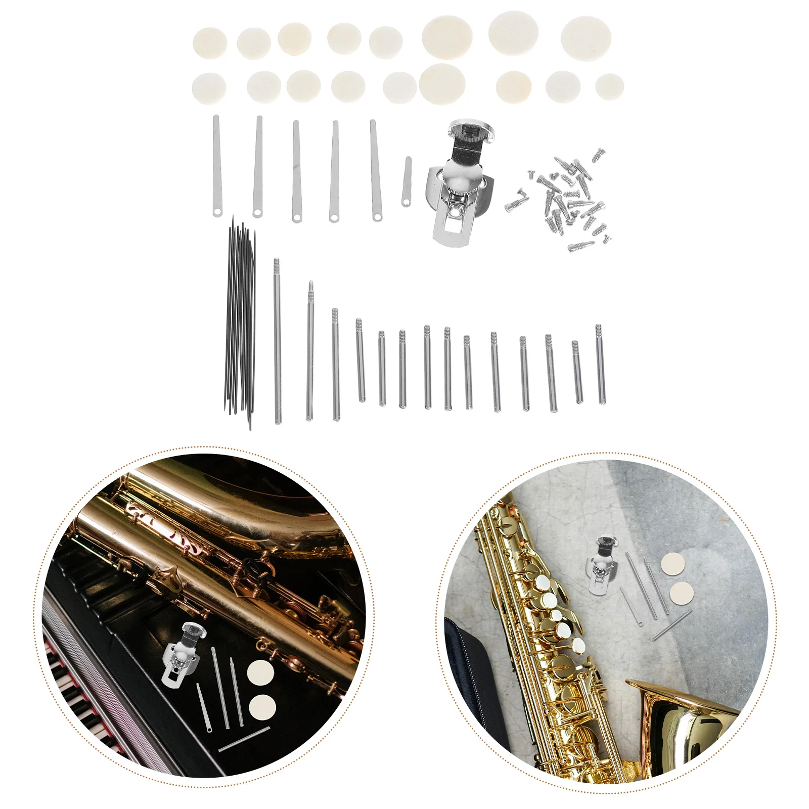 Clarinet Repair Set Key Rollers Default Item Kit Tools Instrument Parts Felt Maintenance Flat Head Rat Tail Screws
Clarinet Repair Set Key Rollers Default Item Kit Tools Instrument Parts Felt Maintenance Flat Head Rat Tail Screws