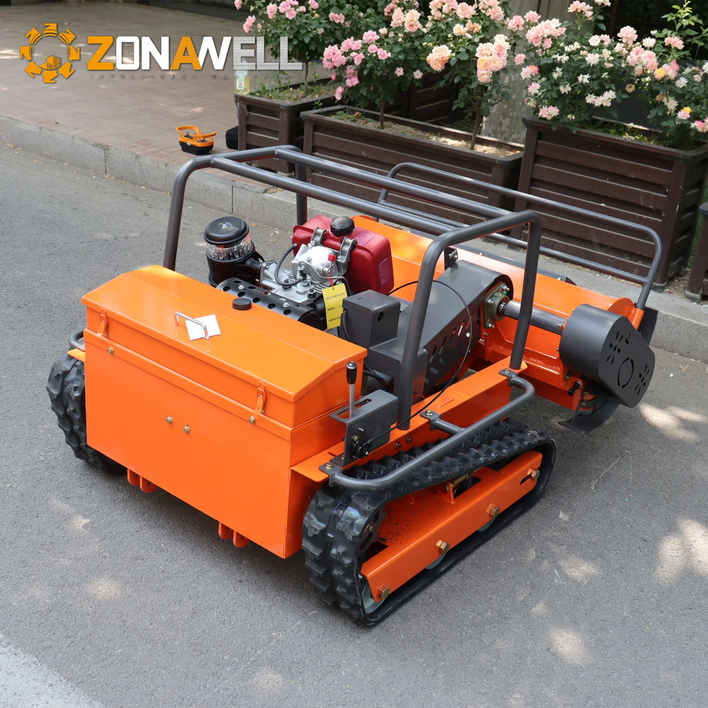 ZNW‑800Y 430kg Heavy‑Duty RC Crawler Mower 800mm Cutting Width 60° Steep Slope All‑Terrain Grass Trimmer with CE Certificate
ZNW‑800Y 430kg Heavy‑Duty RC Crawler Mower 800mm Cutting Width 60° Steep Slope All‑Terrain Grass Trimmer with CE Certificate
