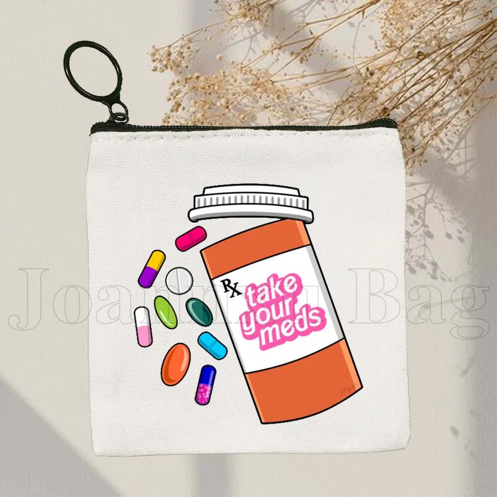Забавный кошелек Take Your Meds Mental Health Love Yourself, терапевт, милый кошелек для монет, холщовые сумки, сумка для хранения ключей, сумка для карт, кошелек
Забавный кошелек Take Your Meds Mental Health Love Yourself, терапевт, милый кошелек для монет, холщовые сумки, сумка для хранения ключей, сумка для карт, кошелек