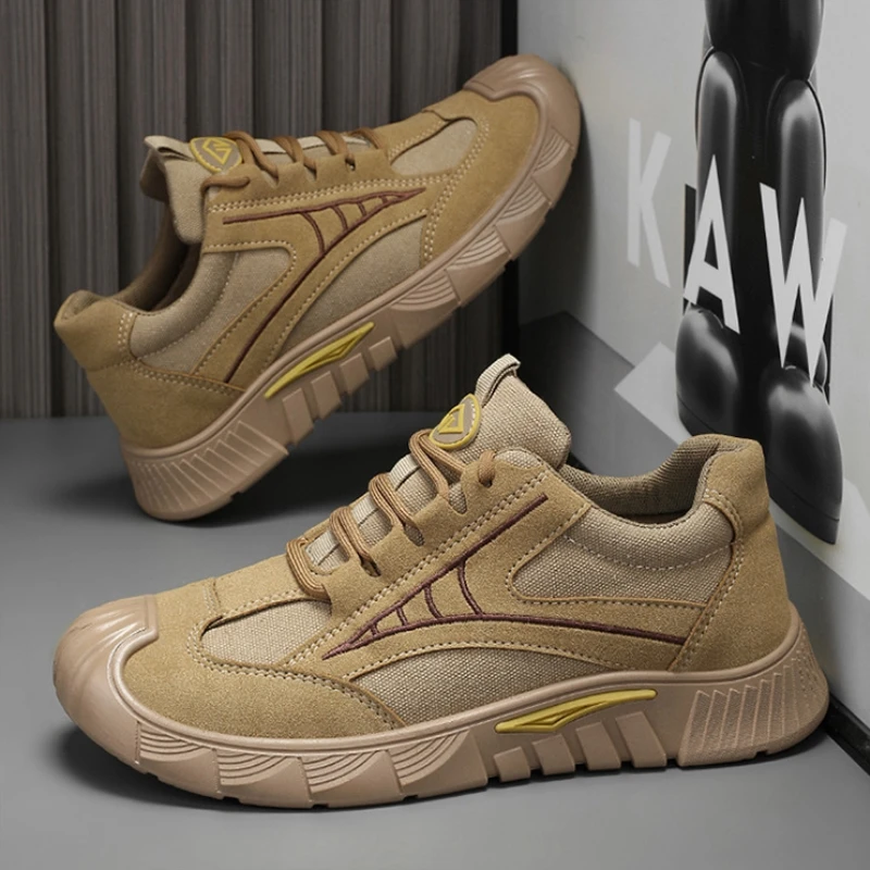 Spring 2025 New Men's Outdoor Comfortable Wear-Resistant Work Shoes Low-Top Casual Fashionable Men's Shoes Breathable round Toe
Spring 2025 New Men's Outdoor Comfortable Wear-Resistant Work Shoes Low-Top Casual Fashionable Men's Shoes Breathable round Toe