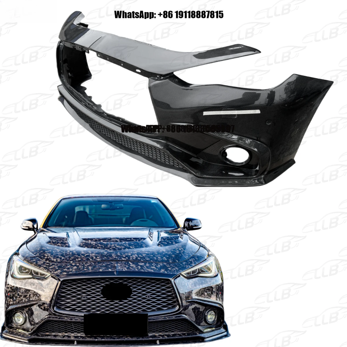 New Body Kit Condition Carbon Fiber Front Bumper for Infiniti Q60 Q60S Carbon Fiber Front Bumper
New Body Kit Condition Carbon Fiber Front Bumper for Infiniti Q60 Q60S Carbon Fiber Front Bumper