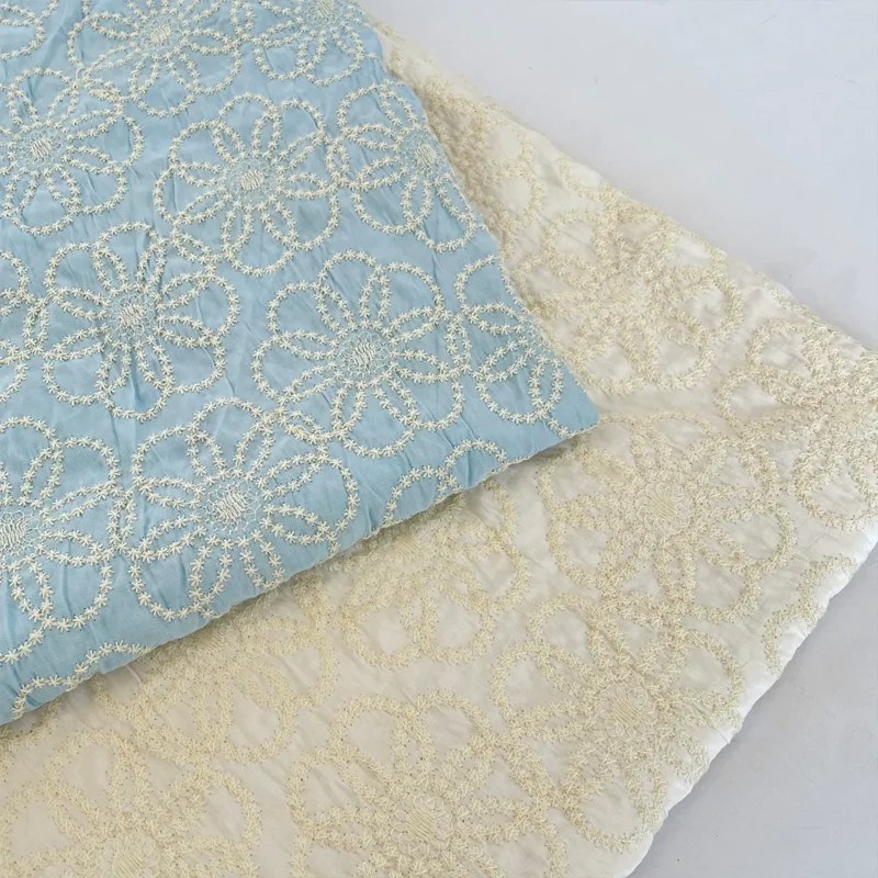 Embroidery Flower Polyester Cotton Fabric Summer Dresses DIY Clothing Accessories Fabric
Embroidery Flower Polyester Cotton Fabric Summer Dresses DIY Clothing Accessories Fabric