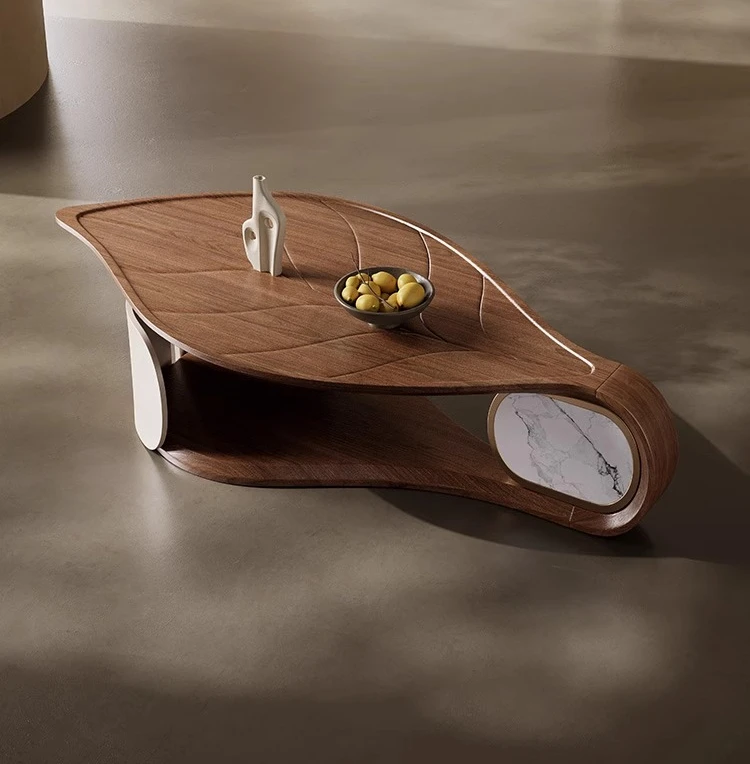 Modern light luxury rock slab solid wood coffee table creative living room new designer high-end tea table
Modern light luxury rock slab solid wood coffee table creative living room new designer high-end tea table