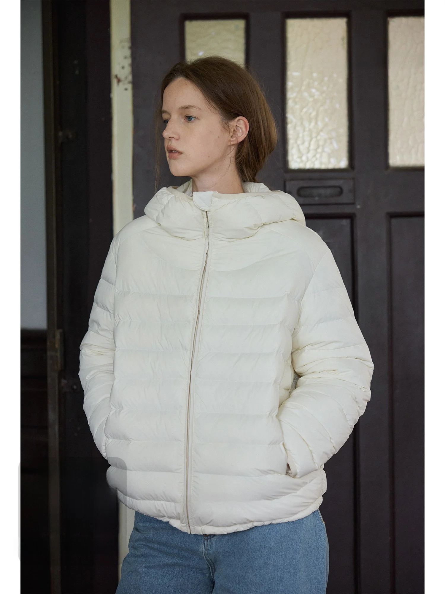Nice People 2025AW Ultra-Light White Goose down Puffer Jaet with Hood Breadsti Design Warm Casual Sle Polyester Fiber
Nice People 2025AW Ultra-Light White Goose down Puffer Jaet with Hood Breadsti Design Warm Casual Sle Polyester Fiber