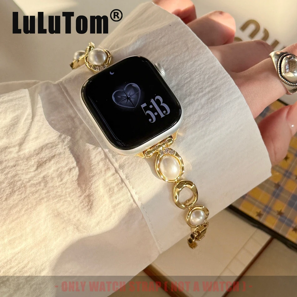 Exquisite Women Bands for Apple Watch 11 10 9 8 7 6 5 4 3 Ultra SE Strap Iwatch Series 38 40 41 42 44 45 46 49 mm Pearl Bracelet
Exquisite Women Bands for Apple Watch 11 10 9 8 7 6 5 4 3 Ultra SE Strap Iwatch Series 38 40 41 42 44 45 46 49 mm Pearl Bracelet
