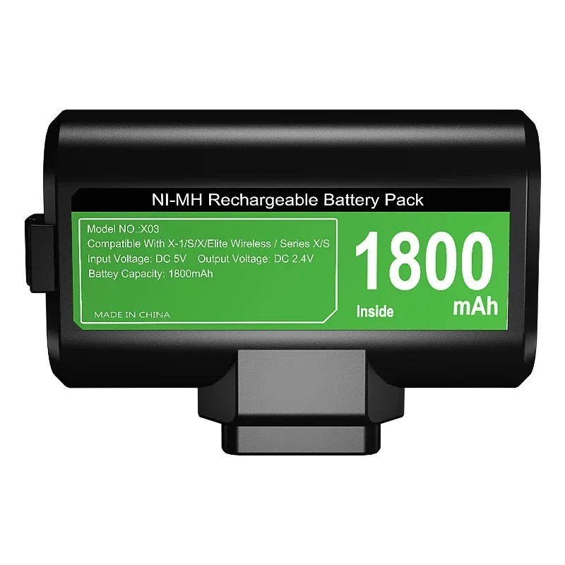 1800mAh XBOX ONE S/X Controller Battery Pack Series X/S Nickel Hydrogen Battery Charging Set TYPE-C Charging Cable Accessories
1800mAh XBOX ONE S/X Controller Battery Pack Series X/S Nickel Hydrogen Battery Charging Set TYPE-C Charging Cable Accessories