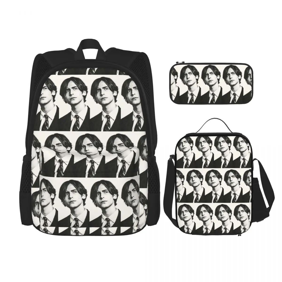 Aidan Gallagher Backpacks Boys Girls Bookbag School Bags Rucksack Lunch Bag Pen Bag Three-Piece Set
Aidan Gallagher Backpacks Boys Girls Bookbag School Bags Rucksack Lunch Bag Pen Bag Three-Piece Set