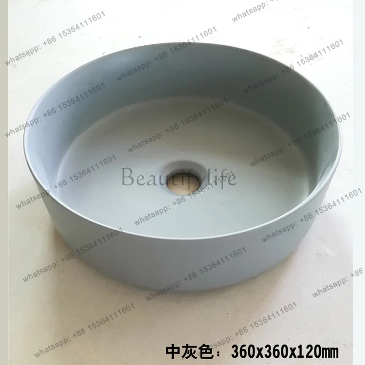 Hotel home high temperature color art basin matte stage stone basin
Hotel home high temperature color art basin matte stage stone basin