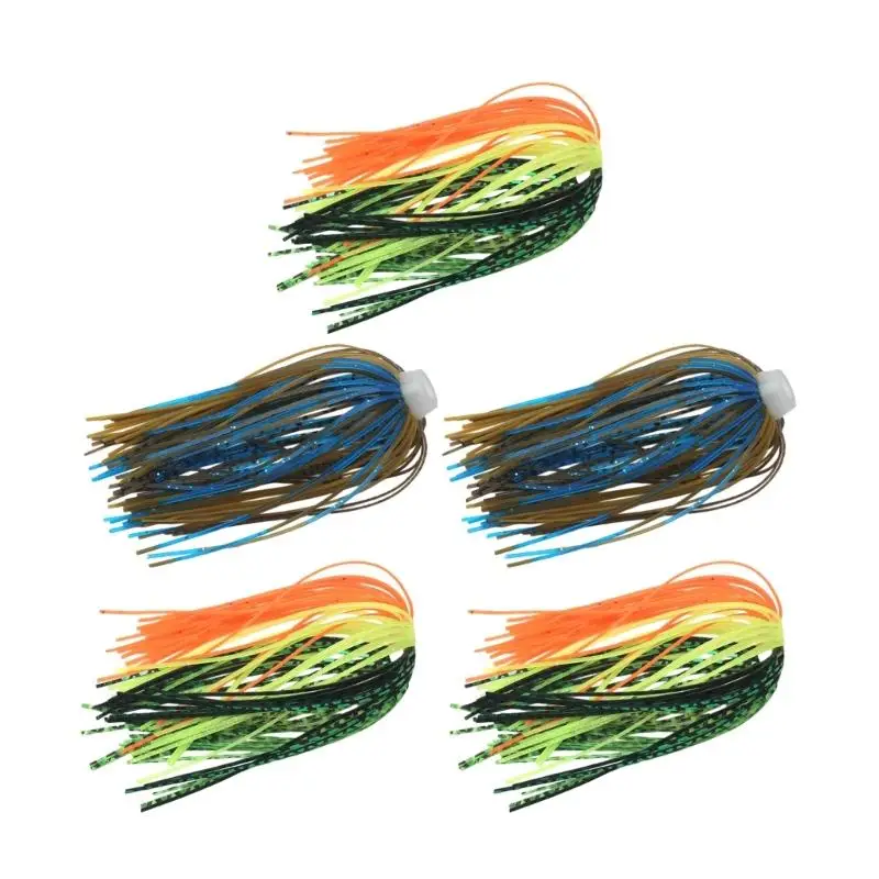 652F 5pcs 88 Strand Silicone Jigs Skirts Fishing Jigs Lures Spinnerbait Skirt Elastic Soft Umbrella Sensation Skirts Easy Use
652F 5pcs 88 Strand Silicone Jigs Skirts Fishing Jigs Lures Spinnerbait Skirt Elastic Soft Umbrella Sensation Skirts Easy Use