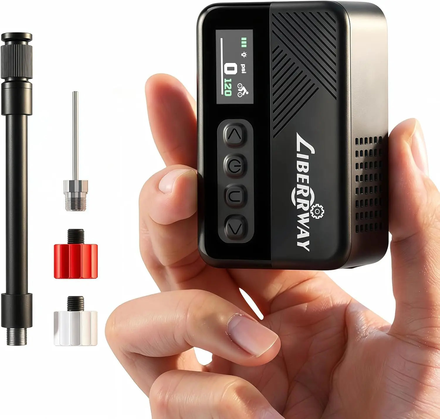 Mini Bike Tire Pump 120 PSI Electric with Gauge Auto-Stop Portable for Bicycle Motorcycle Ball
Mini Bike Tire Pump 120 PSI Electric with Gauge Auto-Stop Portable for Bicycle Motorcycle Ball