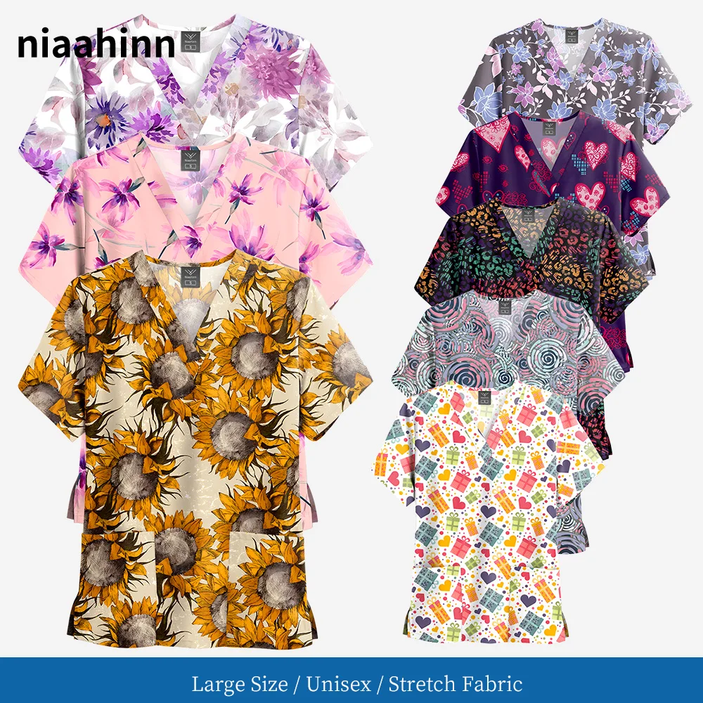 Women's Nursing Clothing High-quality Cartoon Print Top Nurse Accessories Hospital Doctor Medical Uniform Beauty Salon Work Tops
Women's Nursing Clothing High-quality Cartoon Print Top Nurse Accessories Hospital Doctor Medical Uniform Beauty Salon Work Tops
